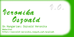 veronika oszvald business card